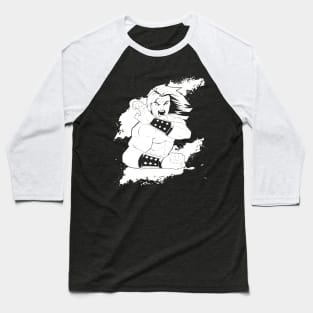 Liu Kang MK Ink (White) Baseball T-Shirt